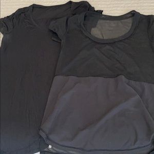 Two lulu black shirts